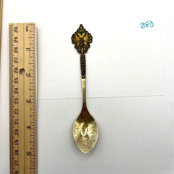 Vintage Tilden Collectible Silver & Enamel Souvenir Spoon B80 - Picture 4 of 4